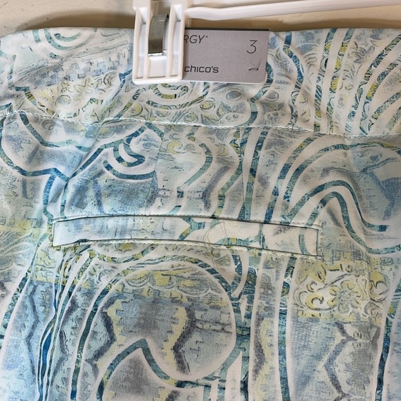 NWT. Zenergy by Chico’s 3 (US 16) Neema Sunwash Print Skort. - Picture 11 of 12